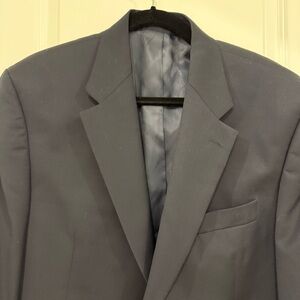 Vintage Lauren Ralph Lauren Navy Blazer with Gold Tone Button Pure Wool Size 44R